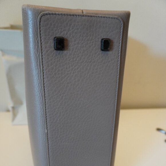 Brunello Cucinelli Essence Leather Tote Bag Large Monili Crossbody Wide Strap - Picture 9 of 16